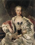 LOO, Louis Michel van Portrait of Catherina Golitsyna s oil painting artist